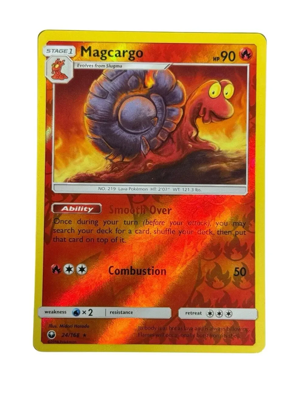 Magcargo‎ Reverse Holo Rare SM Celestial Storm 24/168 Pokemon Card